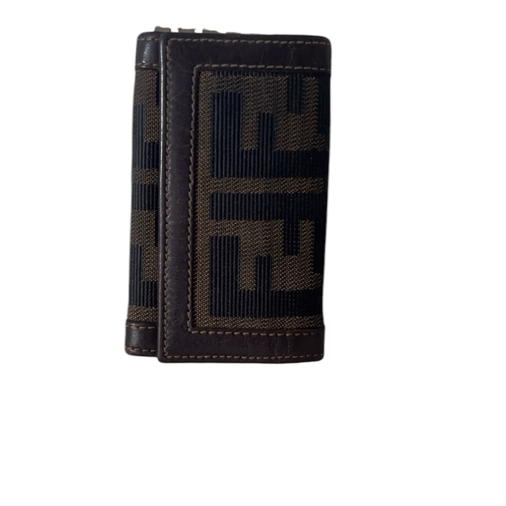 Fendi Brown and Black Key Ring Holder